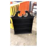 BLACK WALL MOUNT BOOK CASE