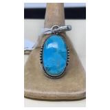 TURQUOISE & STERLING PENDANT