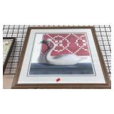 MUTE SWAN FRAMED ART BY PAULINE EBLE CAMPANELLI