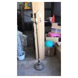 VNTG. BRASS FLOOR LAMP W/3 CANDELABRA ARMS
