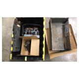 CRATE OF ASST. SPEAKER/RADIO PARTS