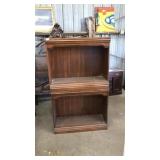 2 PC WOOD BOOKSHELVES
