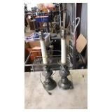PAIR OF CANDLESTICK STYLE TABLE LAMPS