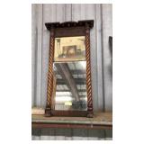 ANTQ. FEDERAL STYLE WALL MIRROR