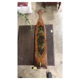 WOOD PAINTED WALL MOUNT CANDLE HOLDER