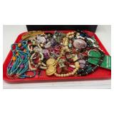 TRAY OF COSTUME JEWELRY