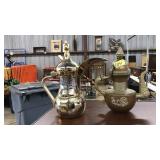 2 DECORATIVE ARABIC COFFEE POTS