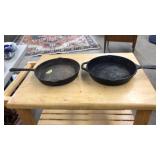 2 CAST IRON SKILLETS