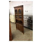 OAK CORNER CABINET