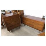 MCM CHEST OF DRAWERS AND DRESSER