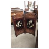 SHIBAYAMA JAPANESE TWO FOLD SCREEN