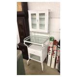 METAL AND GLASS DENTAL CABINET