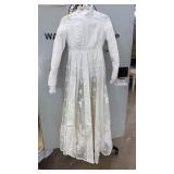 VINTAGE WEDDING GOWN WITH VEIL EXTRA LONG