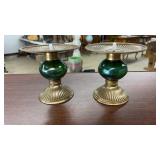 PAIR OF DECORATIVE CANDLE HOLDERS