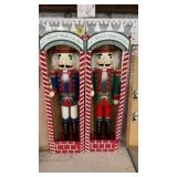 PAIR OF 24" WOOD NUTCRACKERS