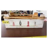 ROPE TRIM LIGHT HOUSE WOOD BOX