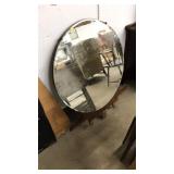 DECO ROUND BEVEL GLASS MIRROR