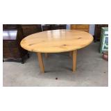 LARGE ROUND CHESTNUT TABLE