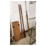 6FT SET OF WOODEN OARS