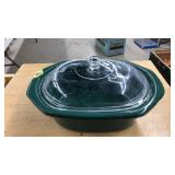 GREEN LIDDED BAKING DISH