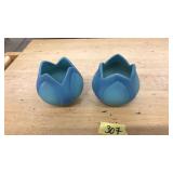 PAIR OF VAN BRIGGLE TULIP VASE