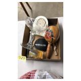 DESK CLOCK, WOOD MARACA, ASST. COLLECTIBLES
