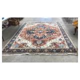 HAND TIED WOOL RUG, MADE IN INDIA
