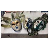 (3) VENEZIA MASQUERADE MASKS, ITALY