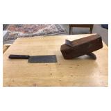 WOOD PLANE AND CLEAVER