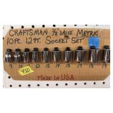 CRAFTSMAN 10 PC SOCKET SET