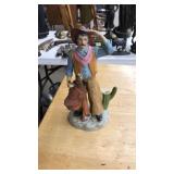 CERAMIC COWBOY FIGURINE