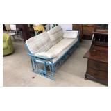 VNTG. METAL PATIO GLIDER WITH CUSHIONS