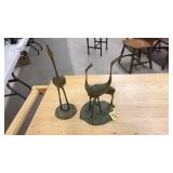 BRASS SHORE BIRD FIGURES