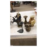 6 ASST. COLLECTIBLES: VASES & STATUES