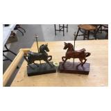 2 CAROUSEL HORSES