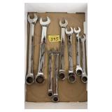 FLAT OF RATCHETING WRENCHES