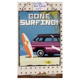 GONE SURFING TIN SIGN