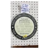 "2ND AMENDMENT HOME PROTECTION" TIN SIGN