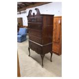 MAHOGANY HIGH BOY CHEST