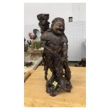 ROSEWOOD CARVED CHINESE FIGURINE