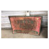 VNTG. METAL SIGN "FRESH EGGS" POLKA DOT FEEDS