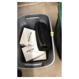 TOTE OF ASST. CASTER WHEELS & PORTABLE SPEAKER