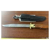 7" FOLDING KNIFE W/BELT SHEATH