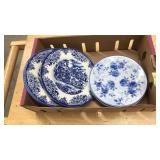 ASST. BLUE AND WHITE PLATES