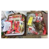 2 BOXES OF ASST. RUBBER WORMS & MISC LURES
