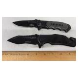 (2) TACTICAL FOLDING KNIVES