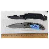 (2) TACTICAL FOLDING KNIVES