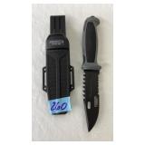 DEFENDER XTREME FIXED BLADE KNIFE W/BELT HOLSTER
