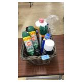 BASKET OF ASST. BUG REPELLET, SCENT KILLER, MISC