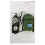 "LETS USE THE LAND" COMPASS W/BELT HOLSTER